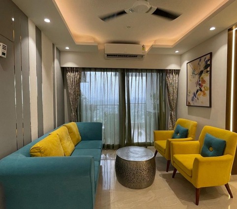 1545 sqft 3bhk Flat Luxurious Interior