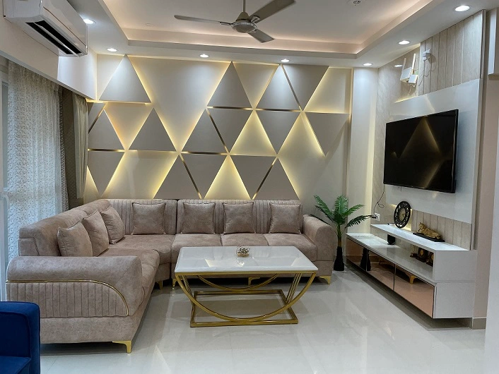 1680 sqft 3BHK Flat lavish and spacious Interior